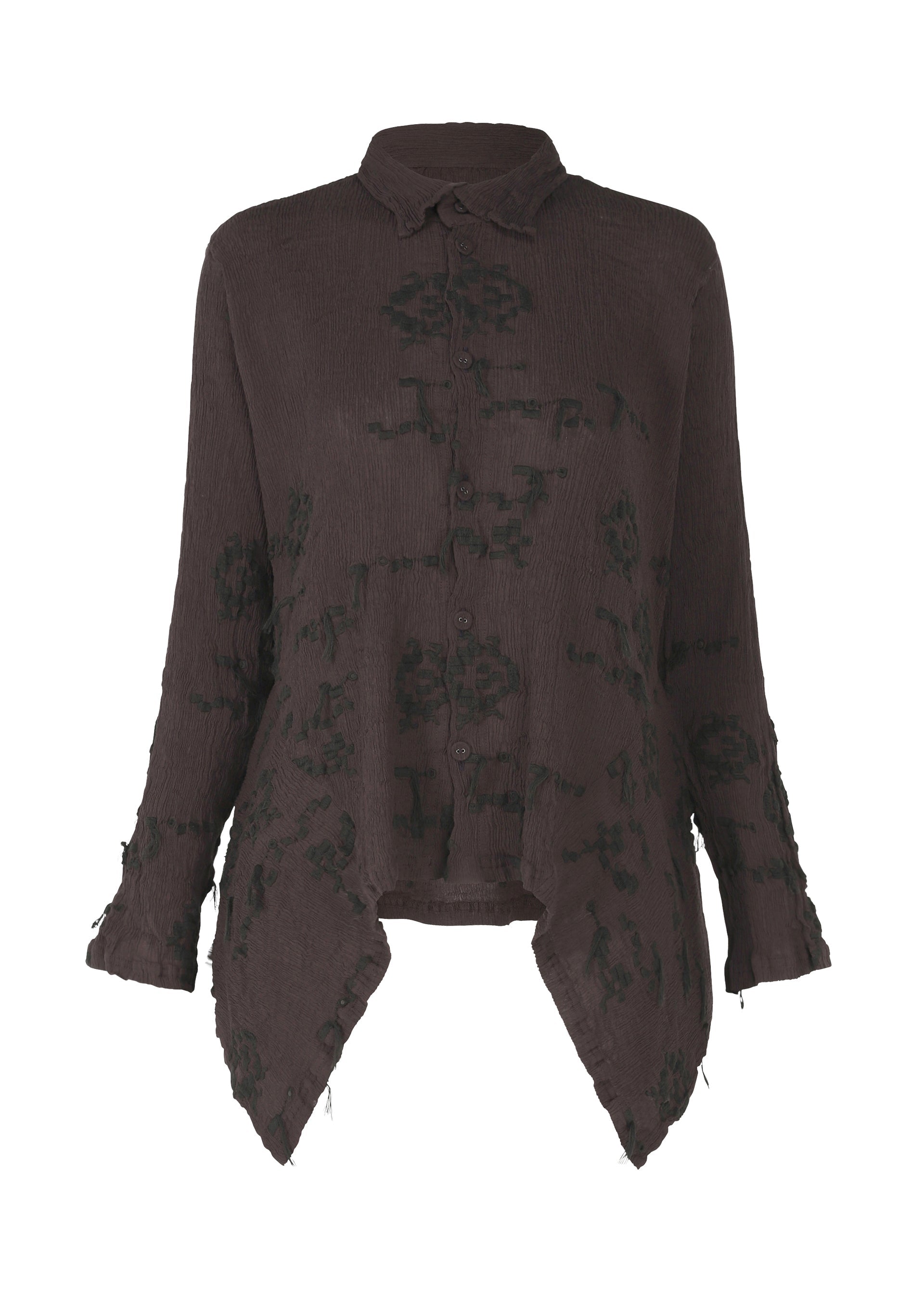 KYO CHIJIMI CUT LOOP, Women's Top, Brown
