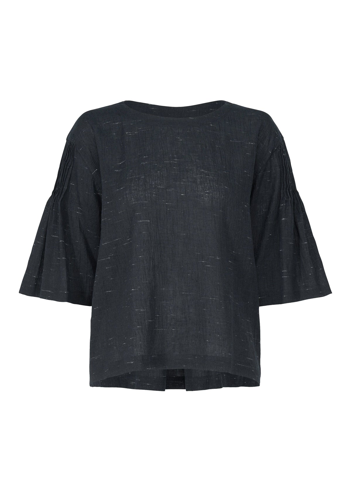 PINTUCKING, Women's Tops, Gray