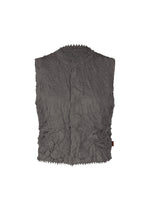 KUMO SHIBORI KNIT, Women's Tops, Vest, Gray - GRAY （no.12）