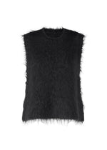 MOHAIR FUR SHAGGY, Women's Top, Black - BLACK （no.15）