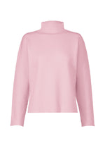 Wool seamless, women's top, pink - PALE PINK （no.21）