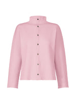 Wool seamless, women's cardigan, pink - PALE PINK （no.21）