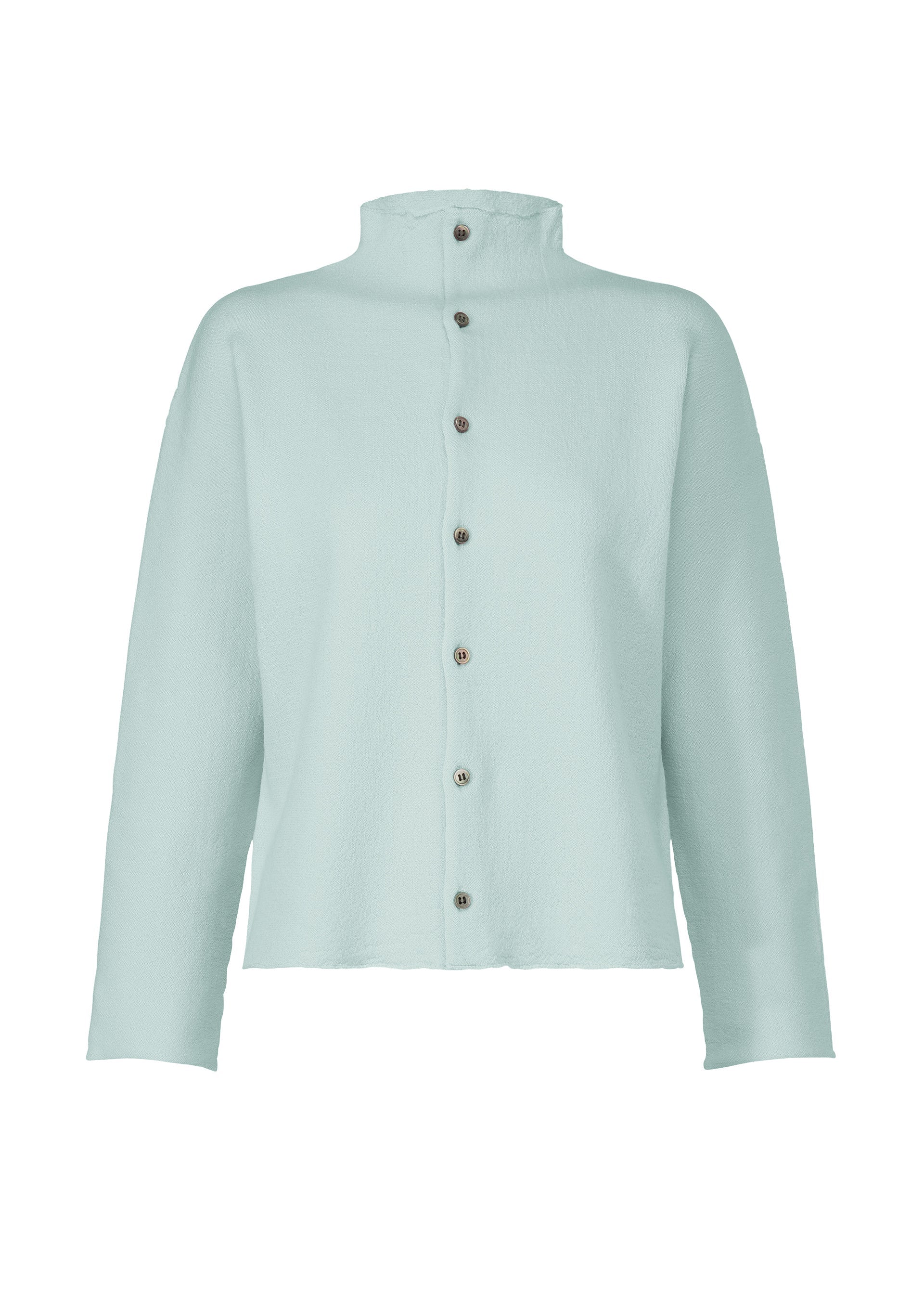 Zoomed view WOOL SEAMLESS - PALE BLUE （no.71）