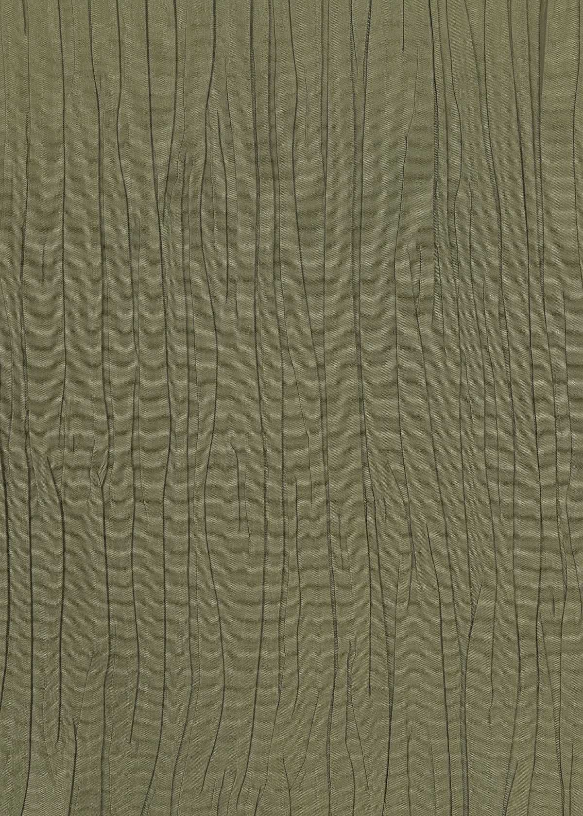 The HaaT SHIBARI BOTTOM features an olive green textured surface with an embossed tree bark pattern of irregular vertical lines and organic shapes, ideal for unisex fashion or glossy pants with a Shibari finish. view 5 of 8