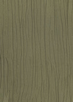 The HaaT SHIBARI BOTTOM features an olive green textured surface with an embossed tree bark pattern of irregular vertical lines and organic shapes, ideal for unisex fashion or glossy pants with a Shibari finish.
