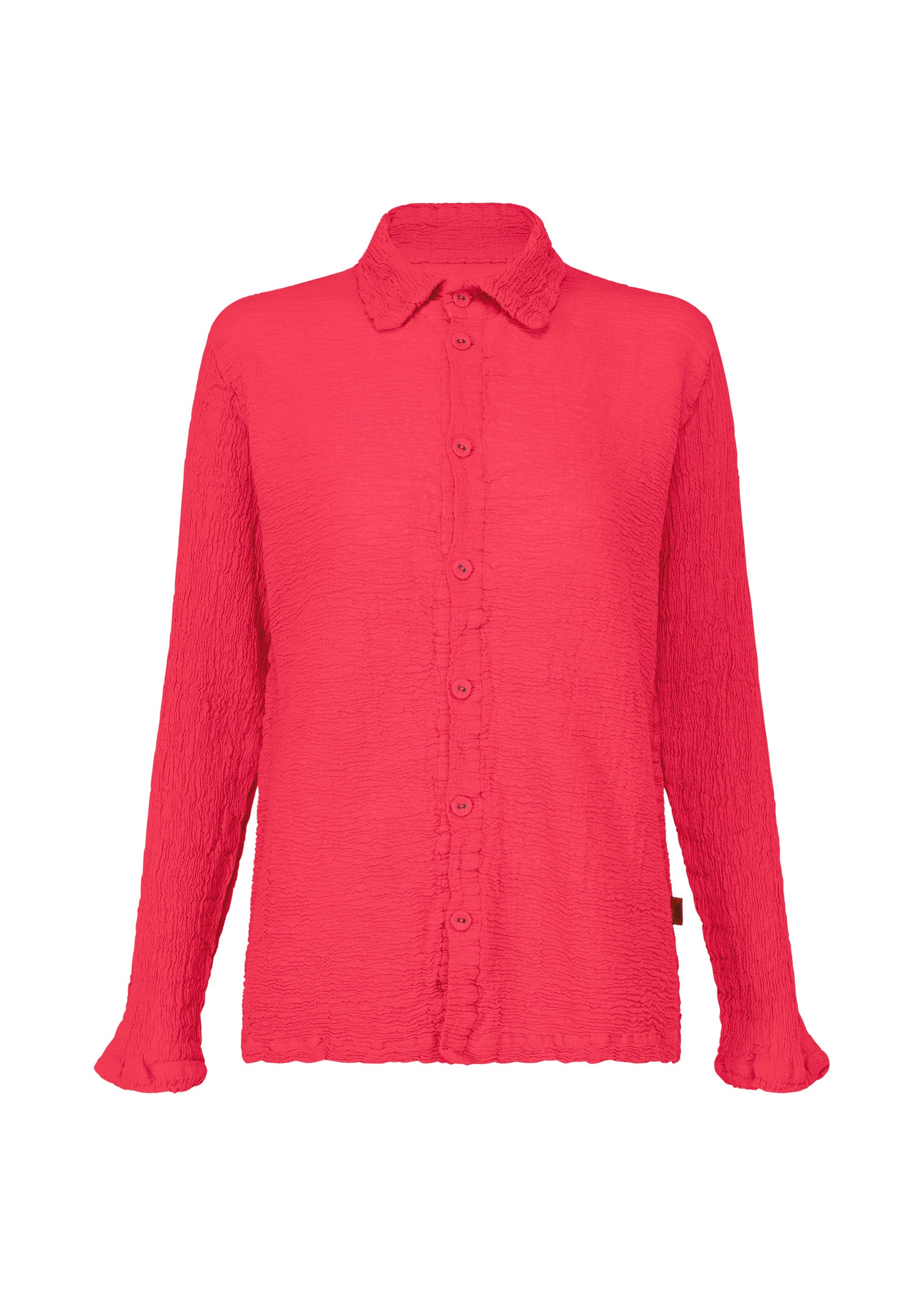 Zoomed view KYO CHIJIMI 2WAY JANUARY 2, Women's Tops, Shirt, Red - RED （no.24）