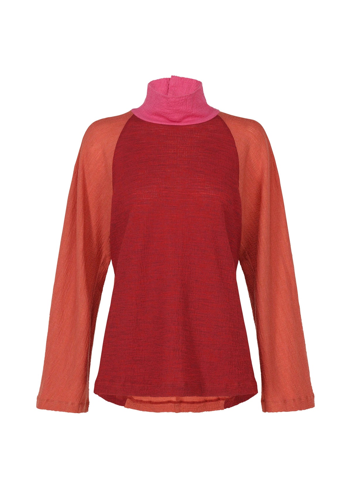 TRI COLOR WOOL, WOMEN'S TOP, RED, RED view 1 of 16