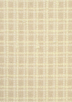 Close-up of SAKIORI by HaaT, a beige woven fabric with a subtle checkered pattern and textured grid design, perfect for sarouel pants.