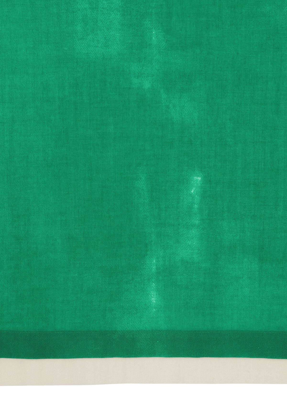 The HaaT WALL WHITE HEM is a green fabric with a subtle texture, inspired by chiffon skirts, featuring a dark green border near the bottom and finished with a white hem. view 6 of 9
