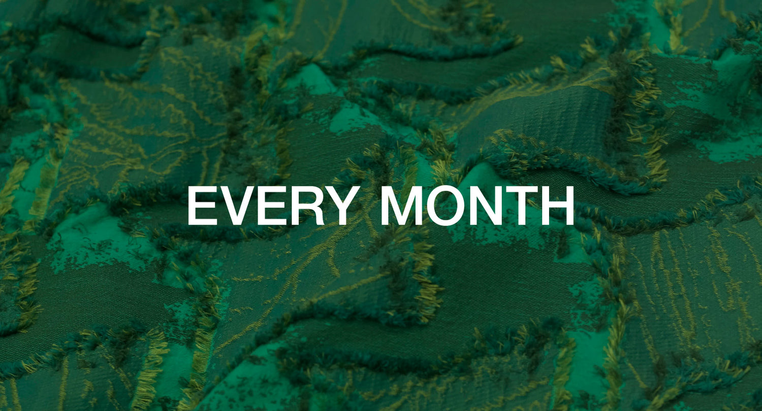 “EVERY MONTH” offers materials and original designs created by skilled artisans.