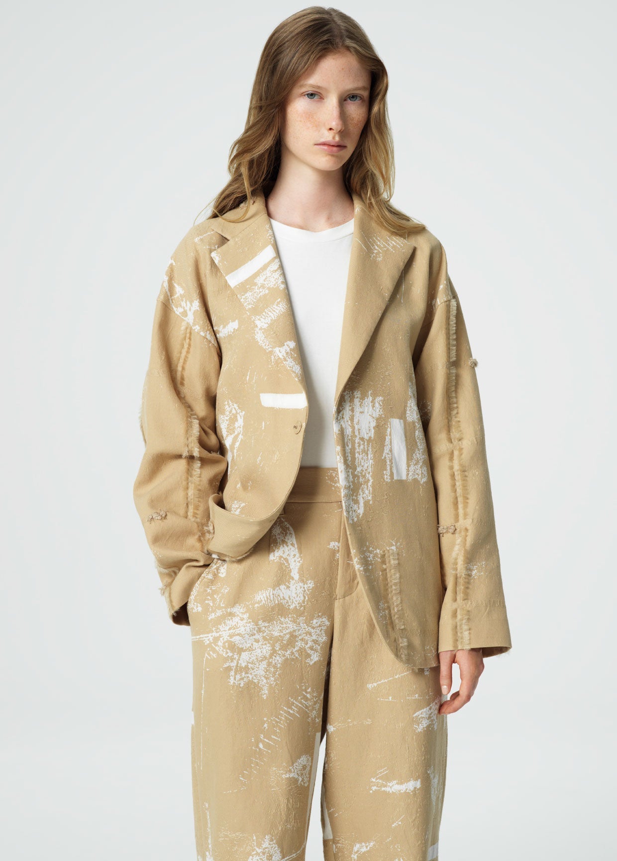 HAAT issey miyake ジャケット　ブルゾン　インド製　コットン　M HAAT issey miyake ジャケット ブルゾン インド製 コットン M