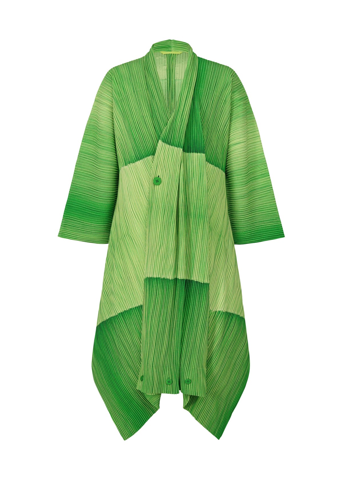 RB_ALL OVER PLEATS, MEN'S_JACKETS & COATS_COAT, GREEN