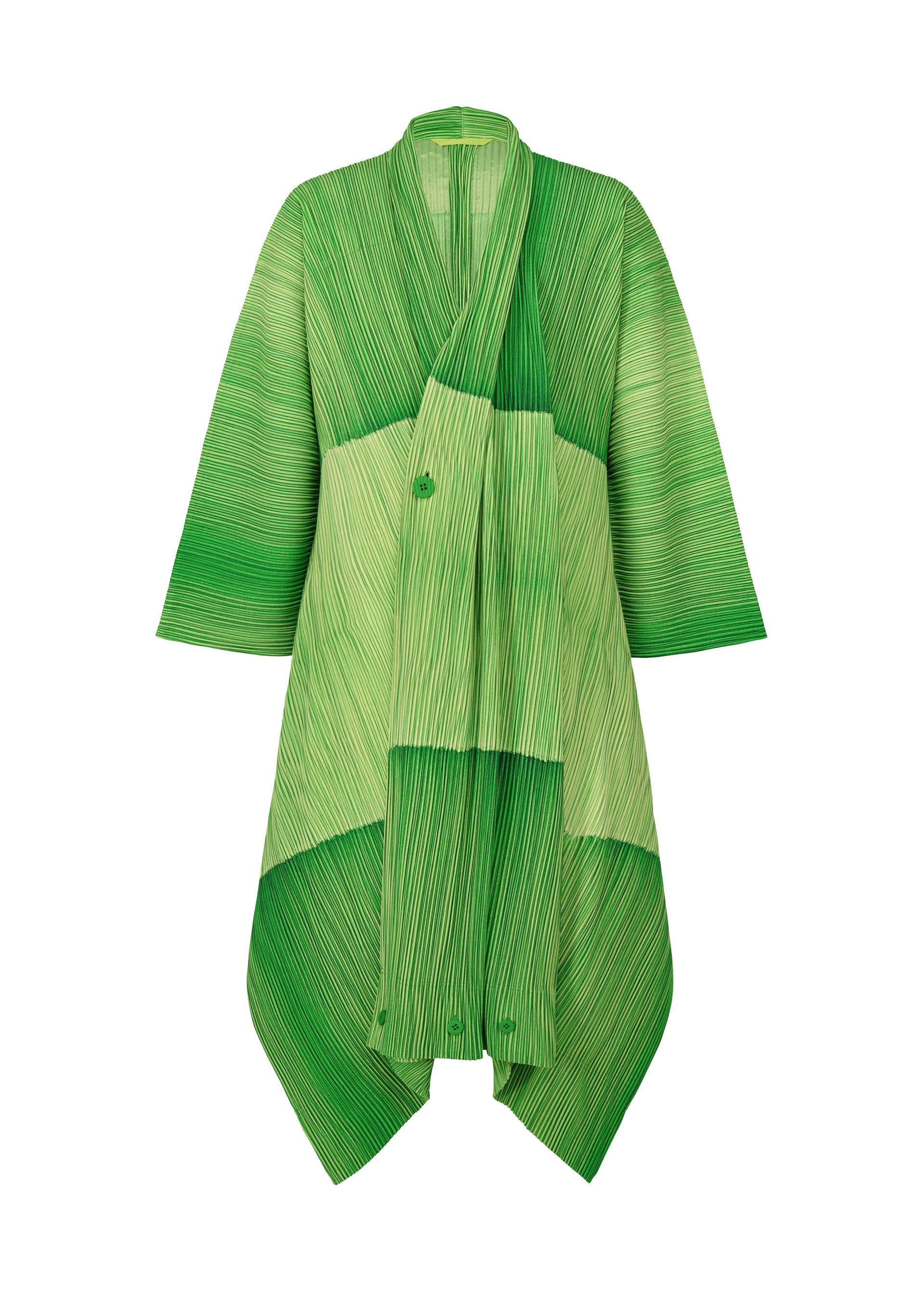 RB_ALL OVER PLEATS, MEN'S_JACKETS & COATS_COAT, GREEN