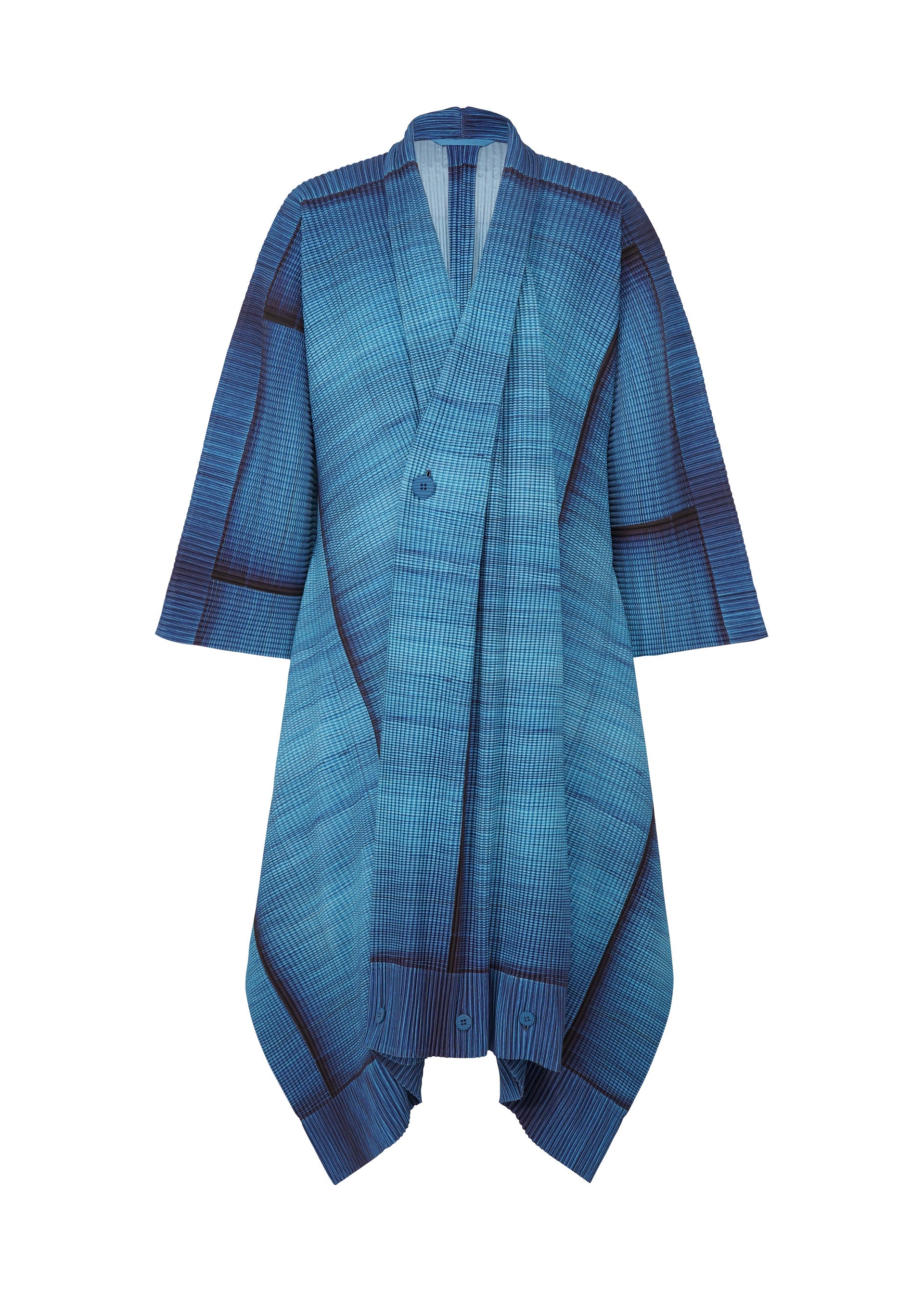 RB_ALL OVER PLEATS, MEN'S_JACKETS & COATS_COAT, BLUE