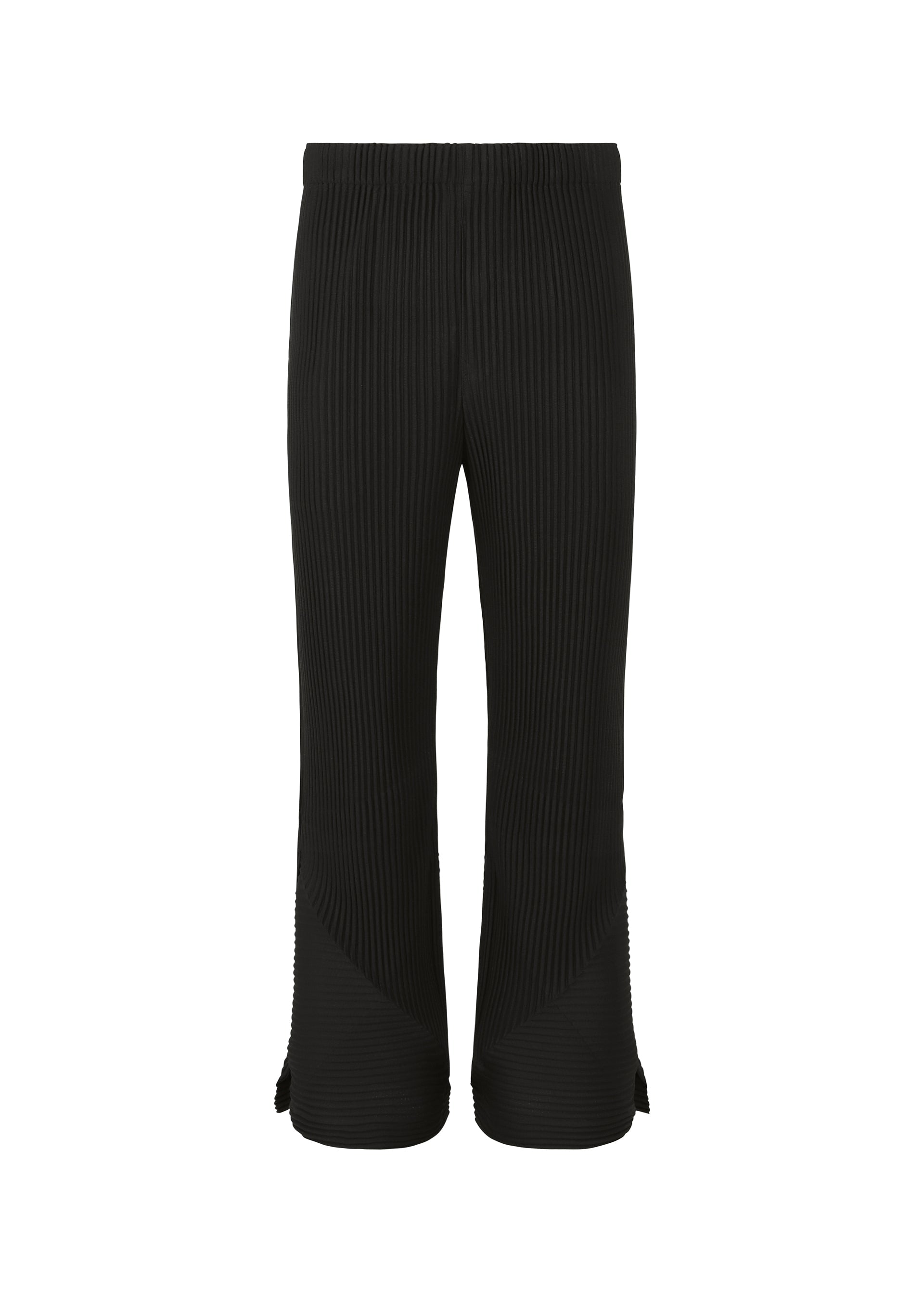 PLEATS BOTTOMS 2, Men's Pants, Black