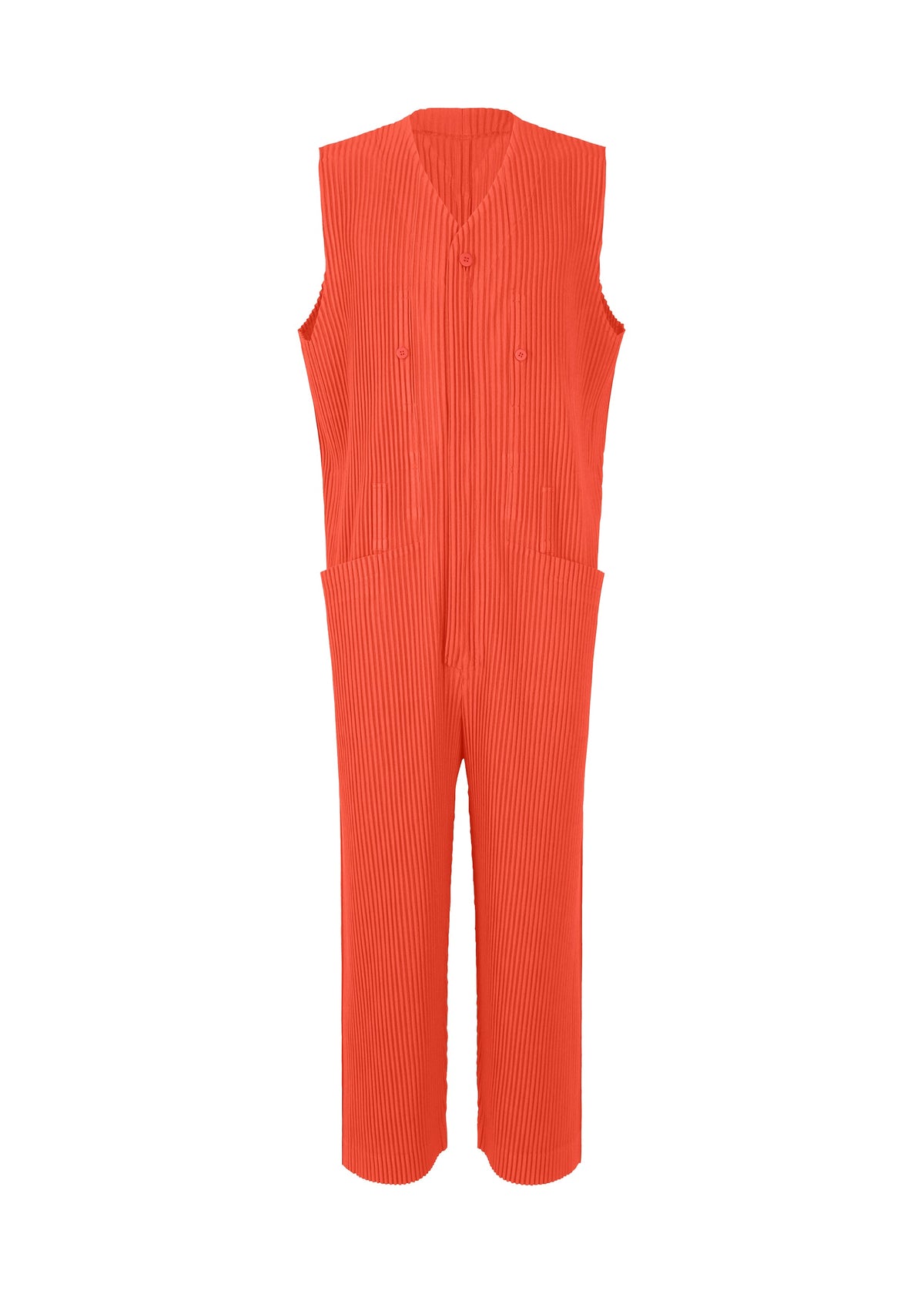 PLEATS BOTTOMS 1, Men's Jumpsuit, Red