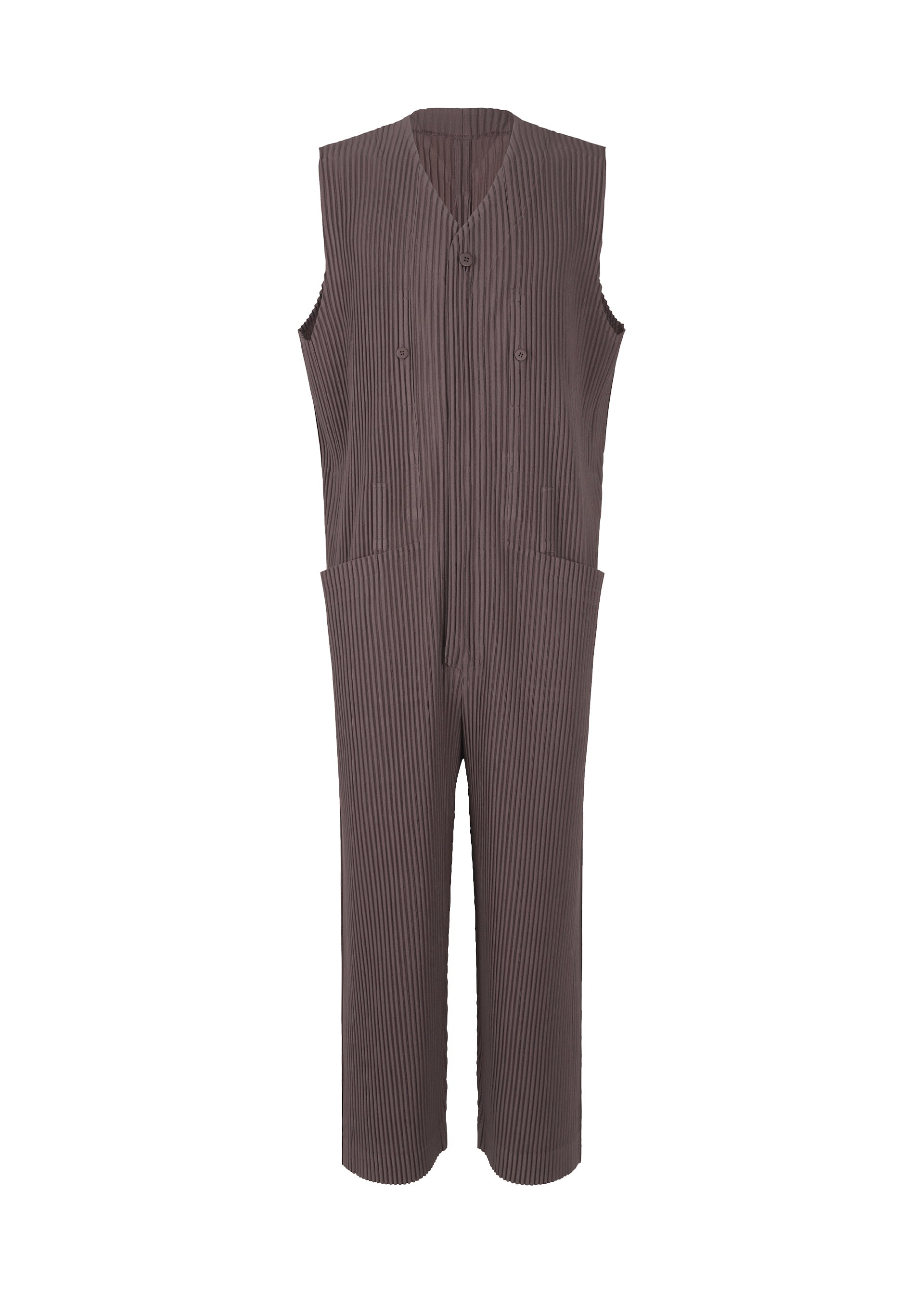 PLEATS BOTTOMS 1, Men's Jumpsuit, Purple