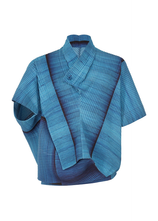 RB_ALL OVER PLEATS, Men's Tops, Blue