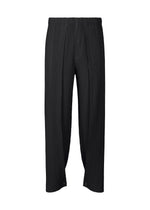 PLEATS BOTTOMS 1, Men's Pants, Black