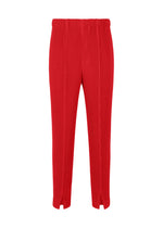 PLEATS BOTTOMS 2, Men's Pants, Red