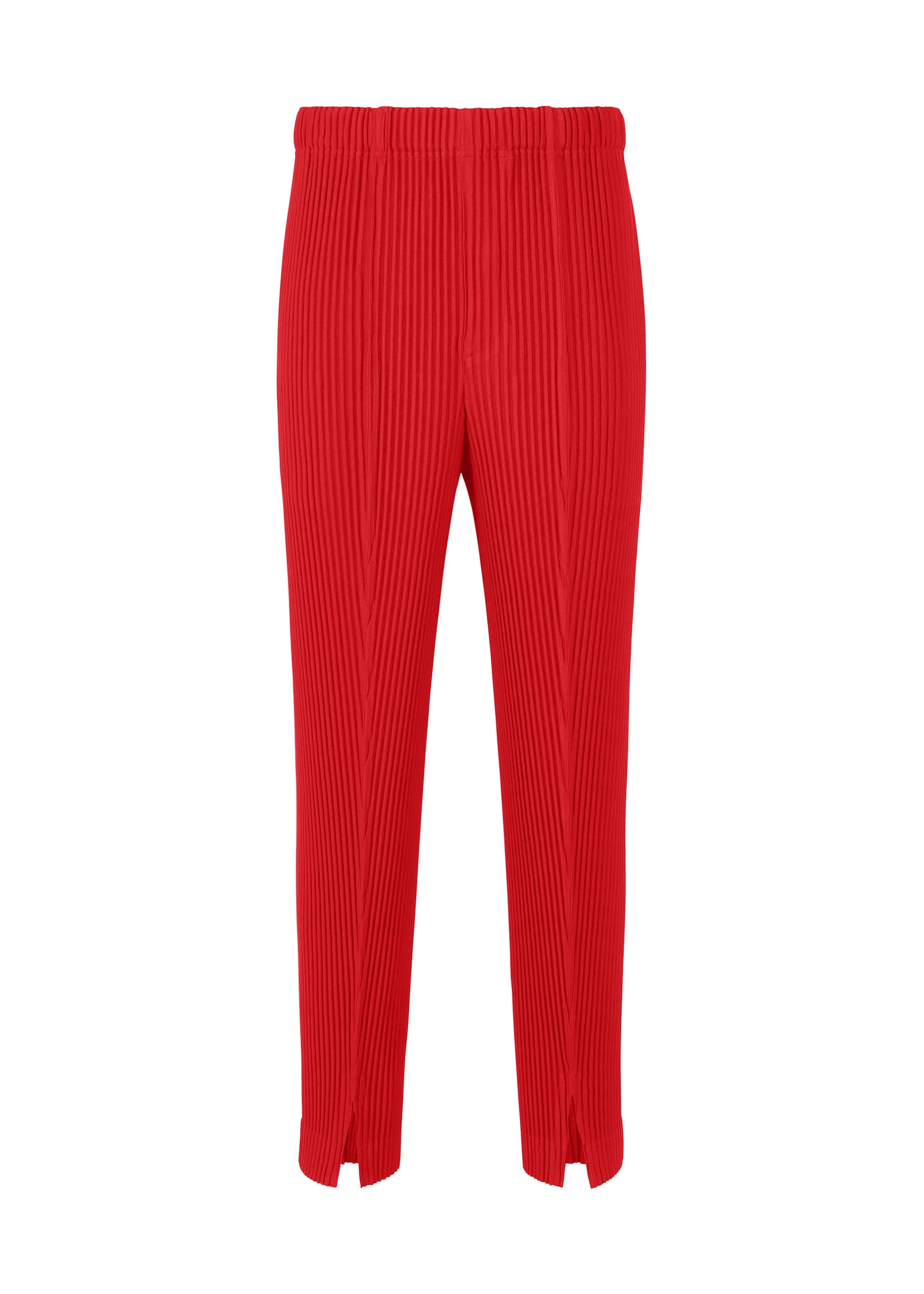 PLEATS BOTTOMS 2, Men's Pants, Red