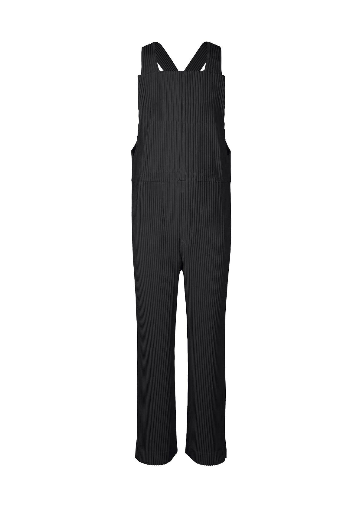 PLEATS BOTTOMS 1, Men's Jumpsuit, Black