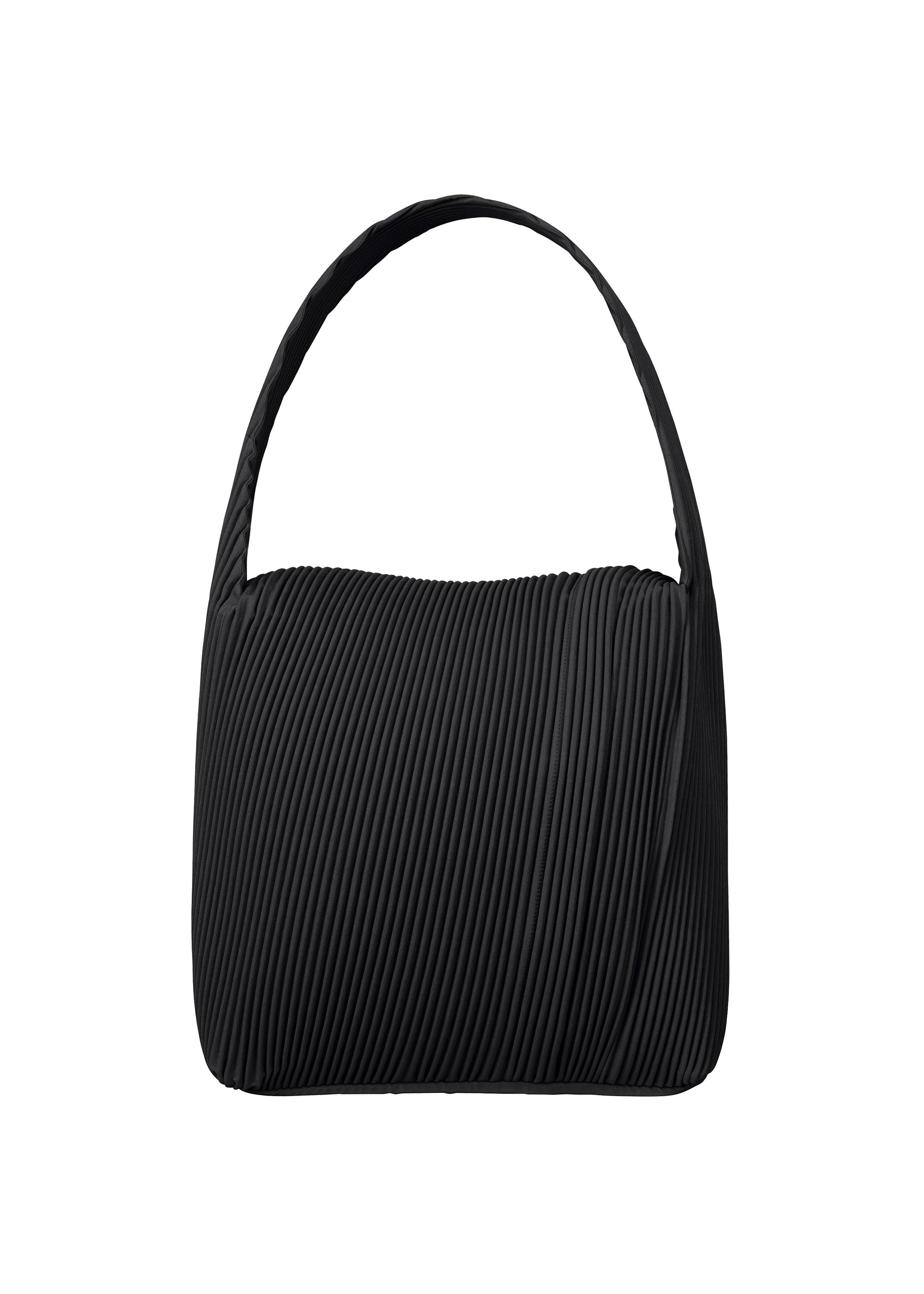 Zoomed view ROUNDED SQUARE BAG, Bags & Wallets_Shoulder Bag, Black - BLACK （no.15）