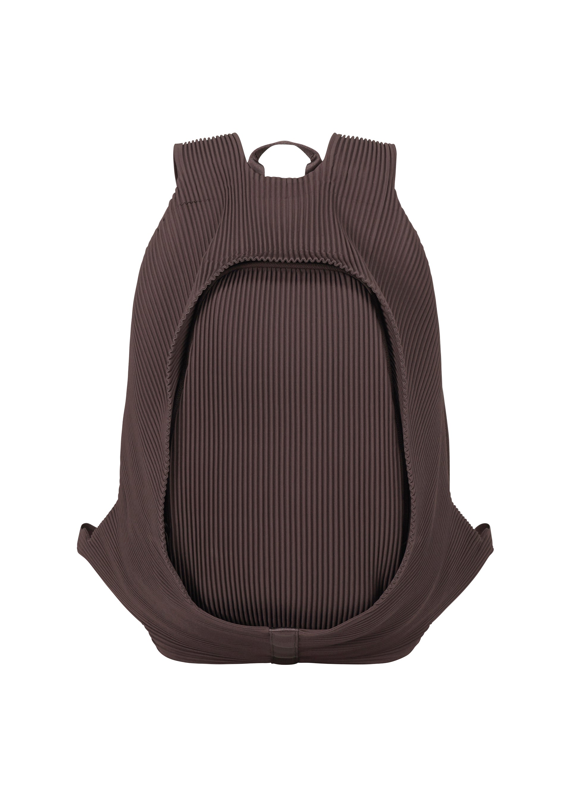 Zoomed view PLEATS BACKPACK - DARK PURPLE （no.88）