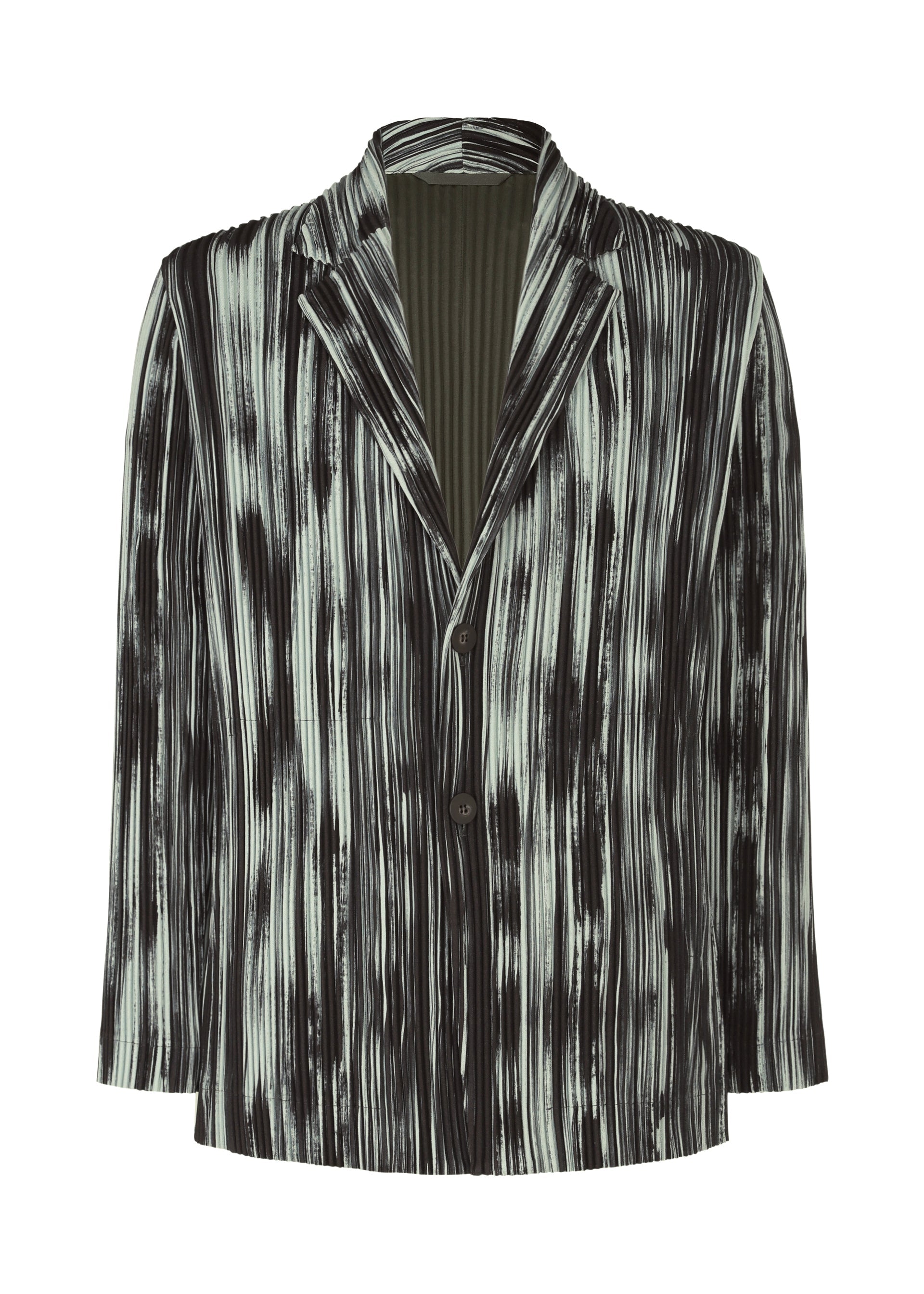 Zoomed view BRUSHSTROKE STRIPE, Men's Jackets & Coats, Black - BLACK （no.15）