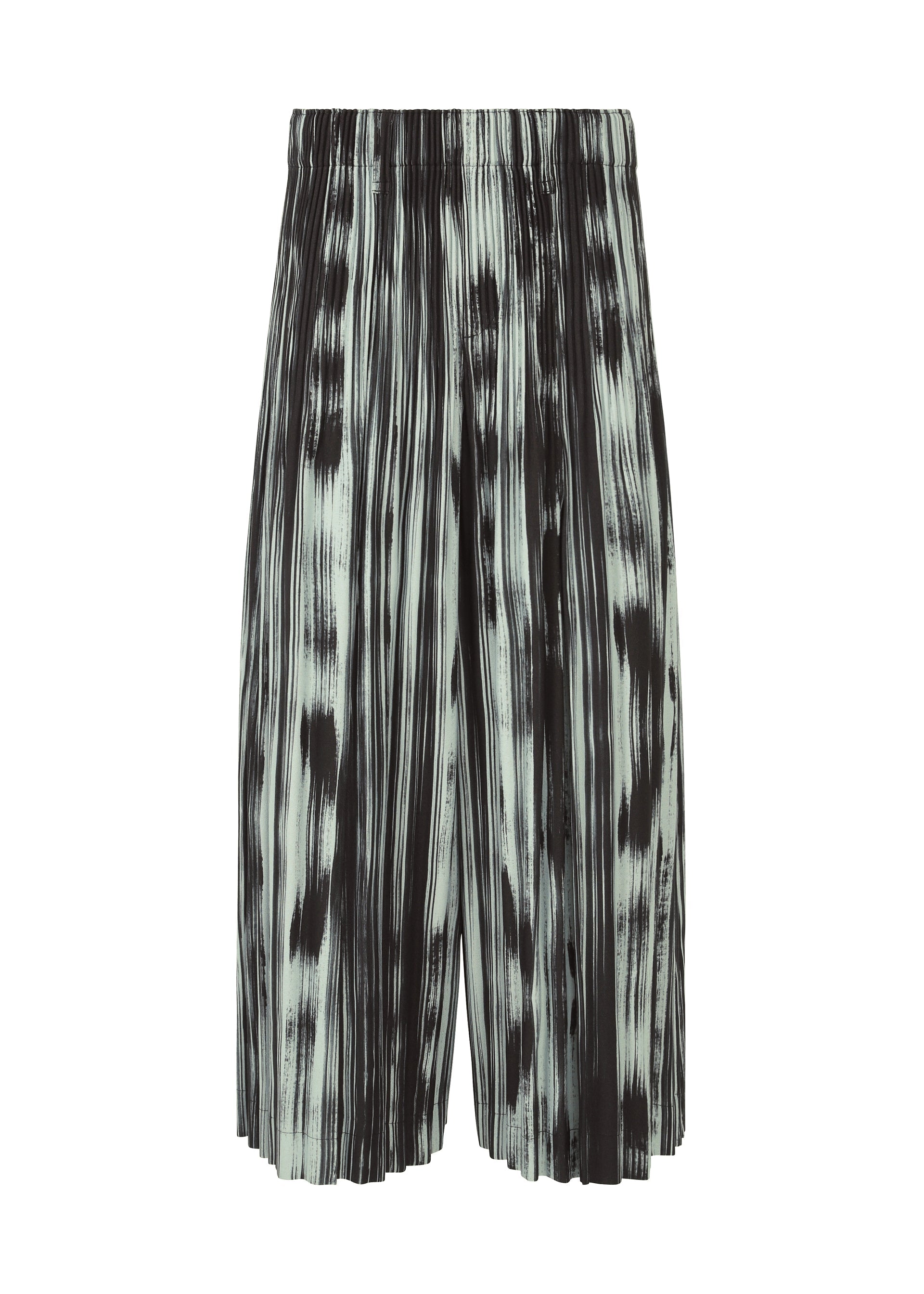 Zoomed view Brushstroke Stripe Men's Pants, Black - BLACK （no.15）