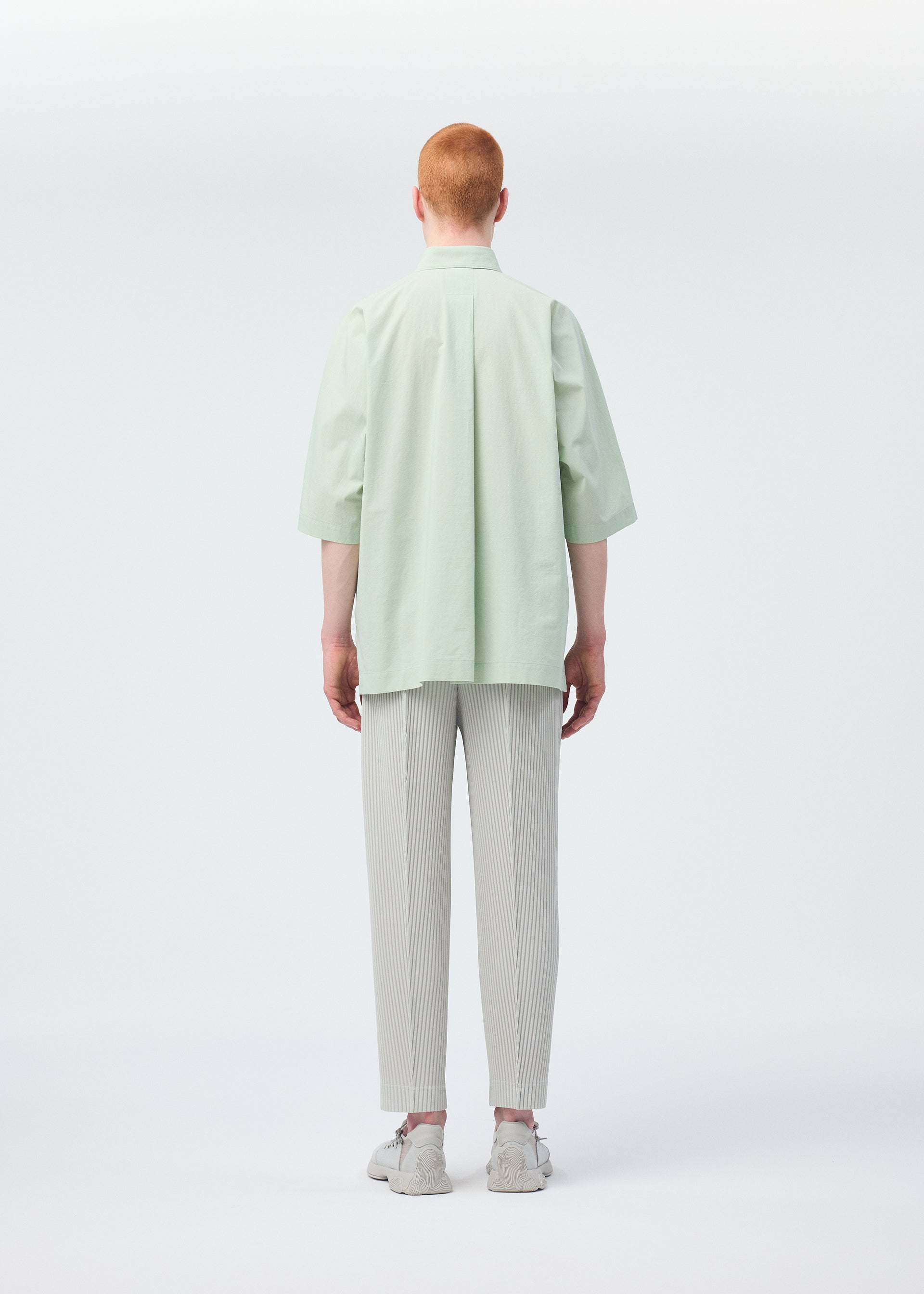 Tシャツ・カットソー ISSEY MIYAKE Pistachio green polyester t-shirt Homme Plisse Issey Miyake Green Pleated T-Shirt Homme Plisse