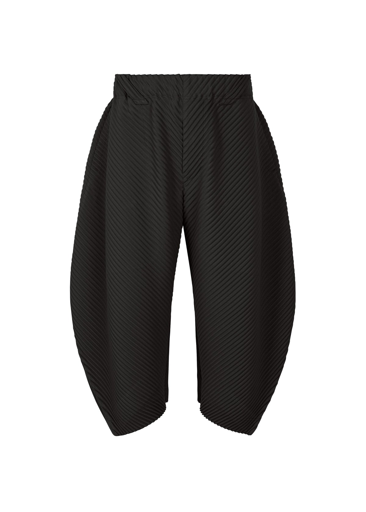 PLEATS BOTTOMS 1, Men's Pants, Black
