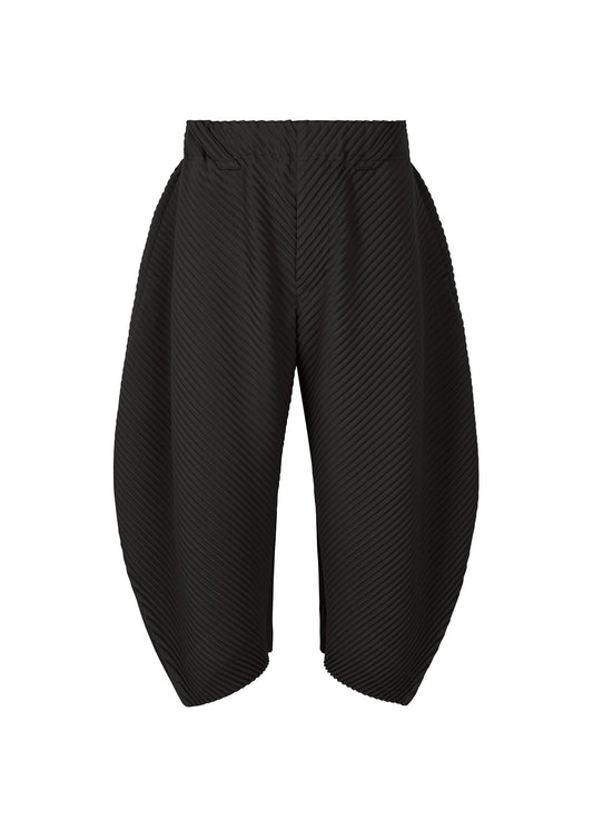 PLEATS BOTTOMS 1, Men's Pants, Black