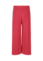 HOMME PLISSÉ ISSEY MIYAKE PLEATS BOTTOMS 2: Wide-leg pink pleated pants with an elastic waistband and drawcord, shown on a white background.