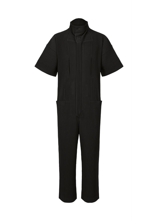 PLEATS BOTTOMS 1, Men's Jumpsuit, Black