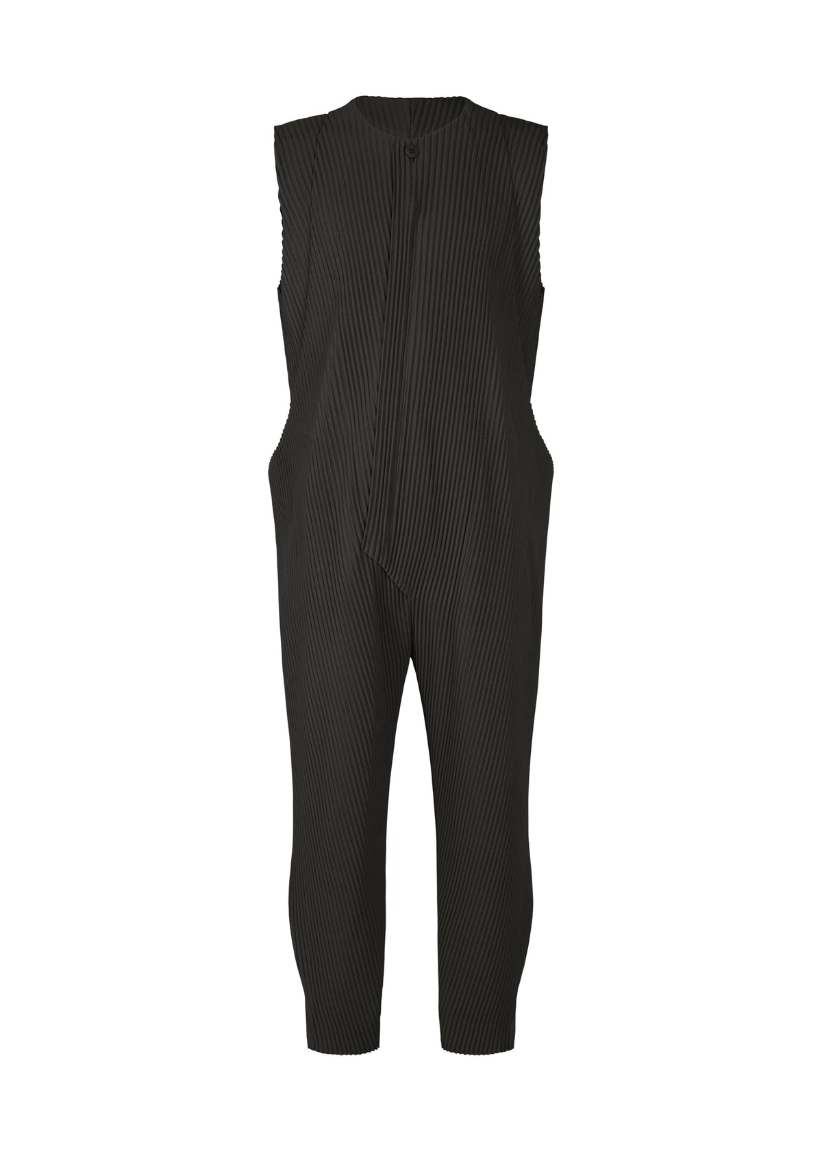 PLEATS BOTTOMS 2, Men's Jumpsuit, Black view 1 of 9