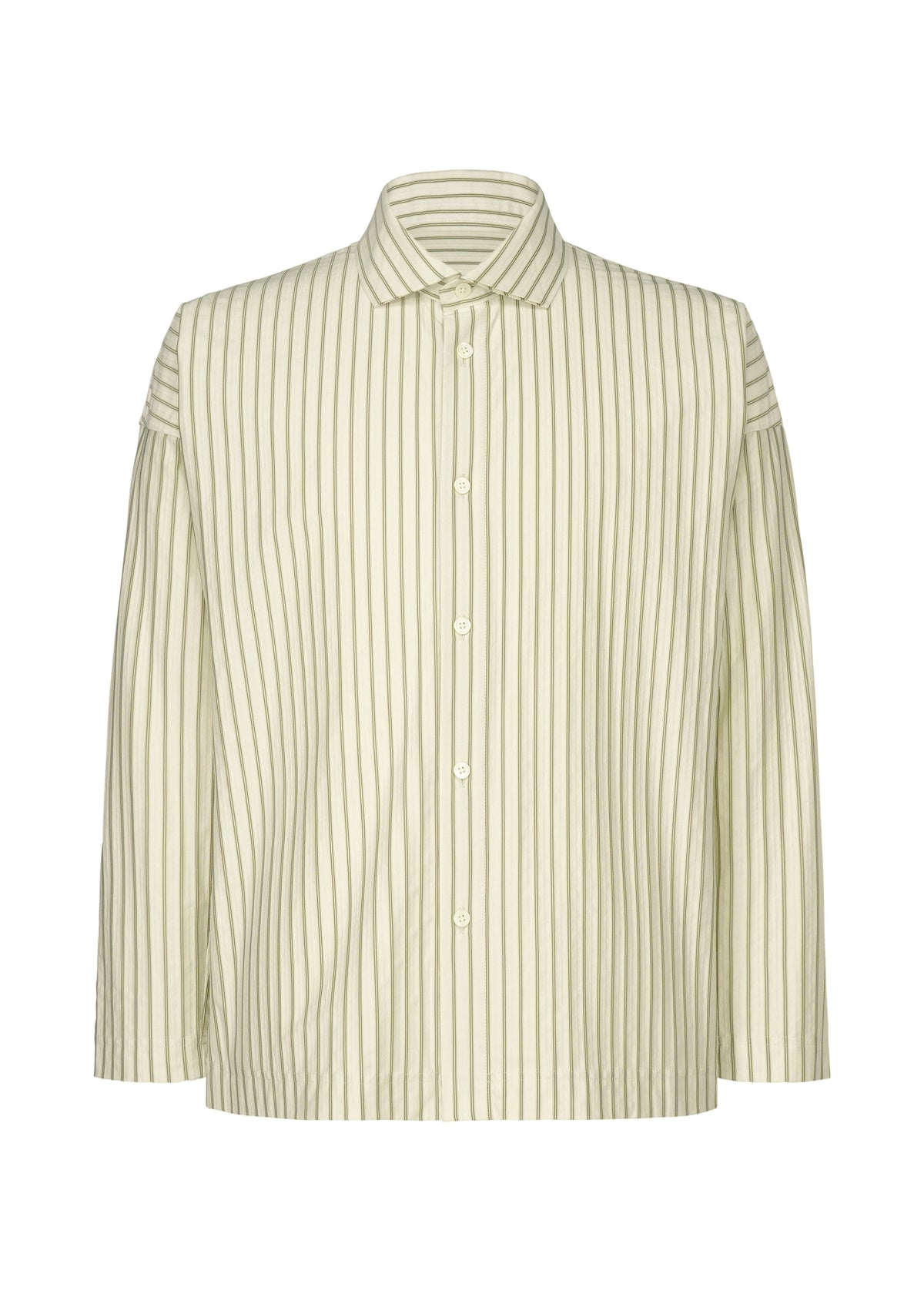Striped Jersey Shirt, Men's Tops, White view 1 of 4