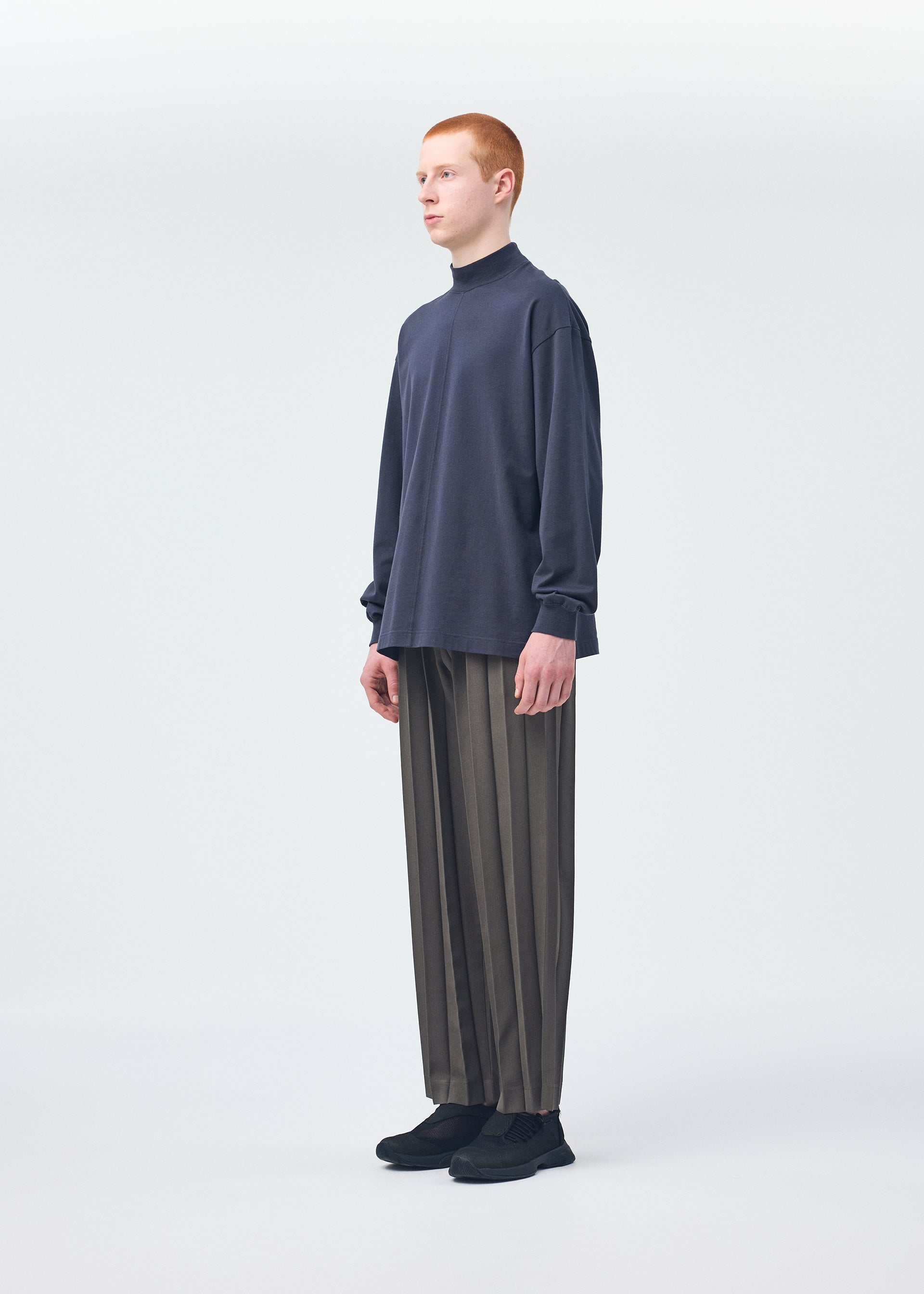 Zoomed view Black Turtleneck Top