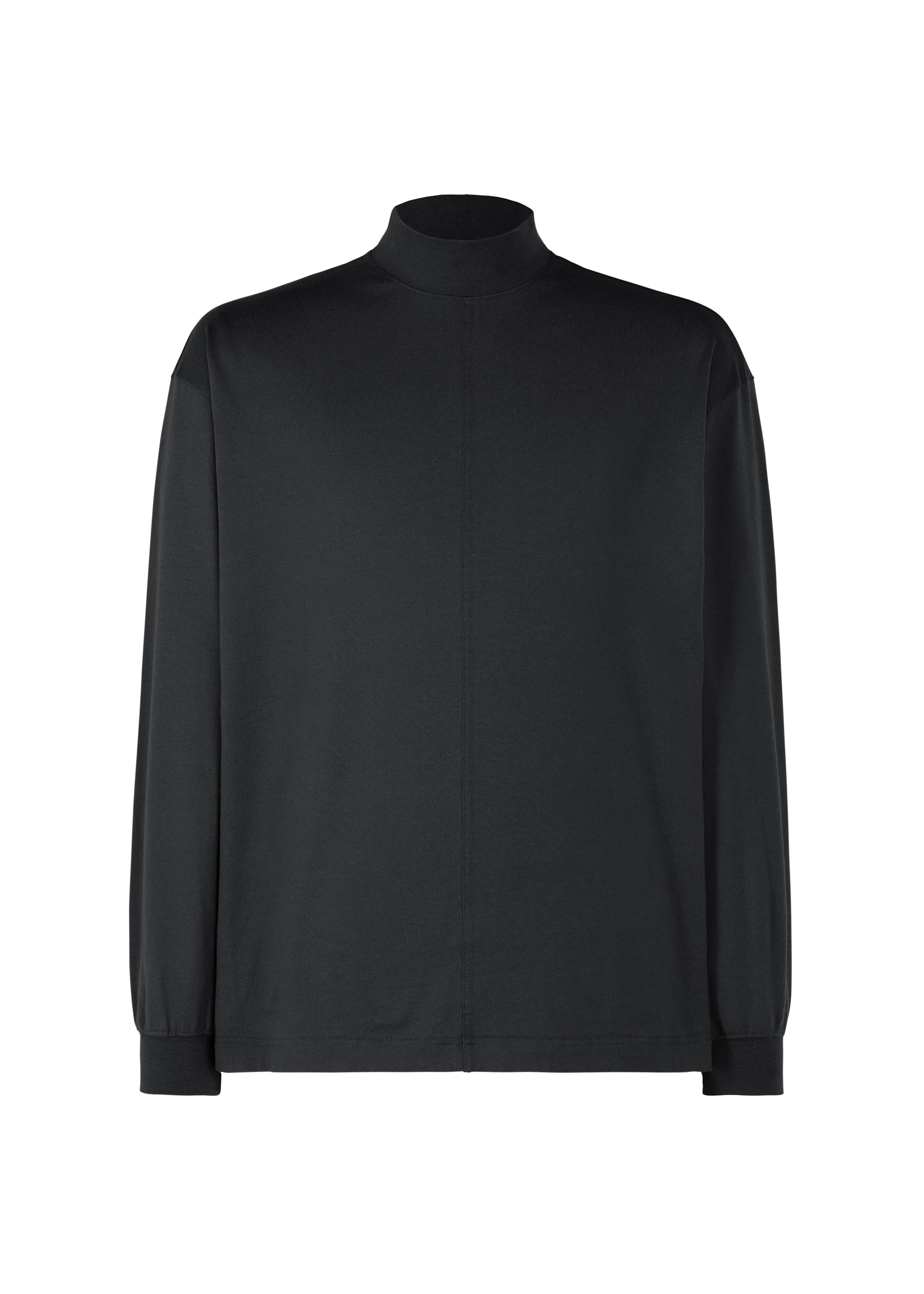 Zoomed view Black Turtleneck Top - BLACK （no.15）