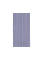 A neatly folded PLEATS BAND ribbed towel by HOMME PLISSÉ ISSEY MIYAKE in light purple is centered on a plain white background, perfect as an accent piece. - MANAROLA WALL VIOLET (no.80)