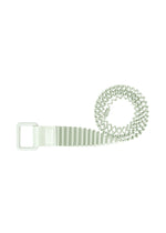 PLEATS BELT, Accessories & Other_Accessories, White - WHITE GREEN （no.06）