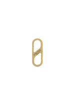 The CARABINER by HOMME PLISSÉ ISSEY MIYAKE is a brown cardboard bread bag clip marked "MORE PLEASE"—a quirky belt loop accessory that captures the playful brand spirit, styled here on a plain white background. - GOLD （no.92）