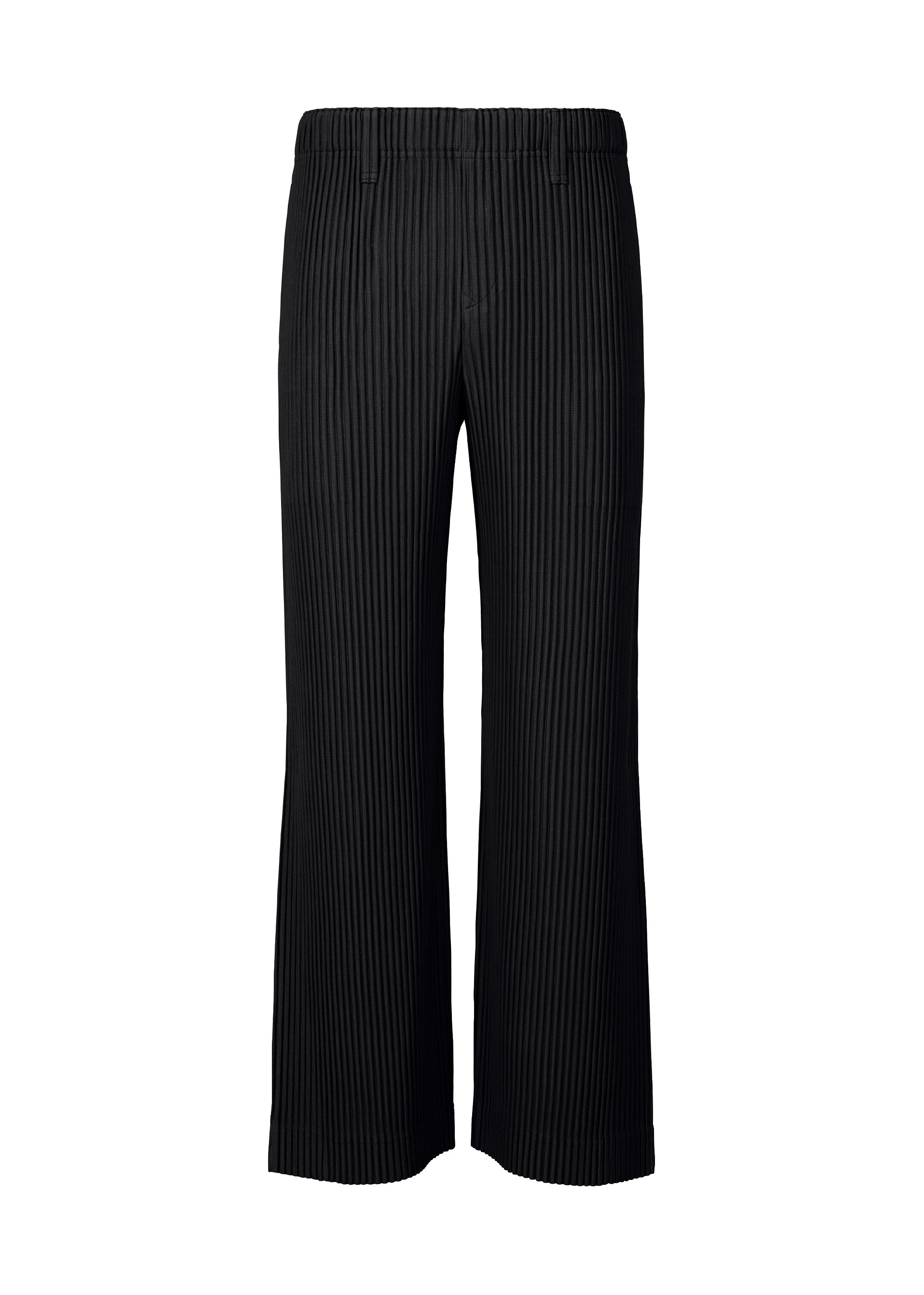 Zoomed view TAILORED PLEATS 1, Men's Pants, Black - BLACK （no.15）