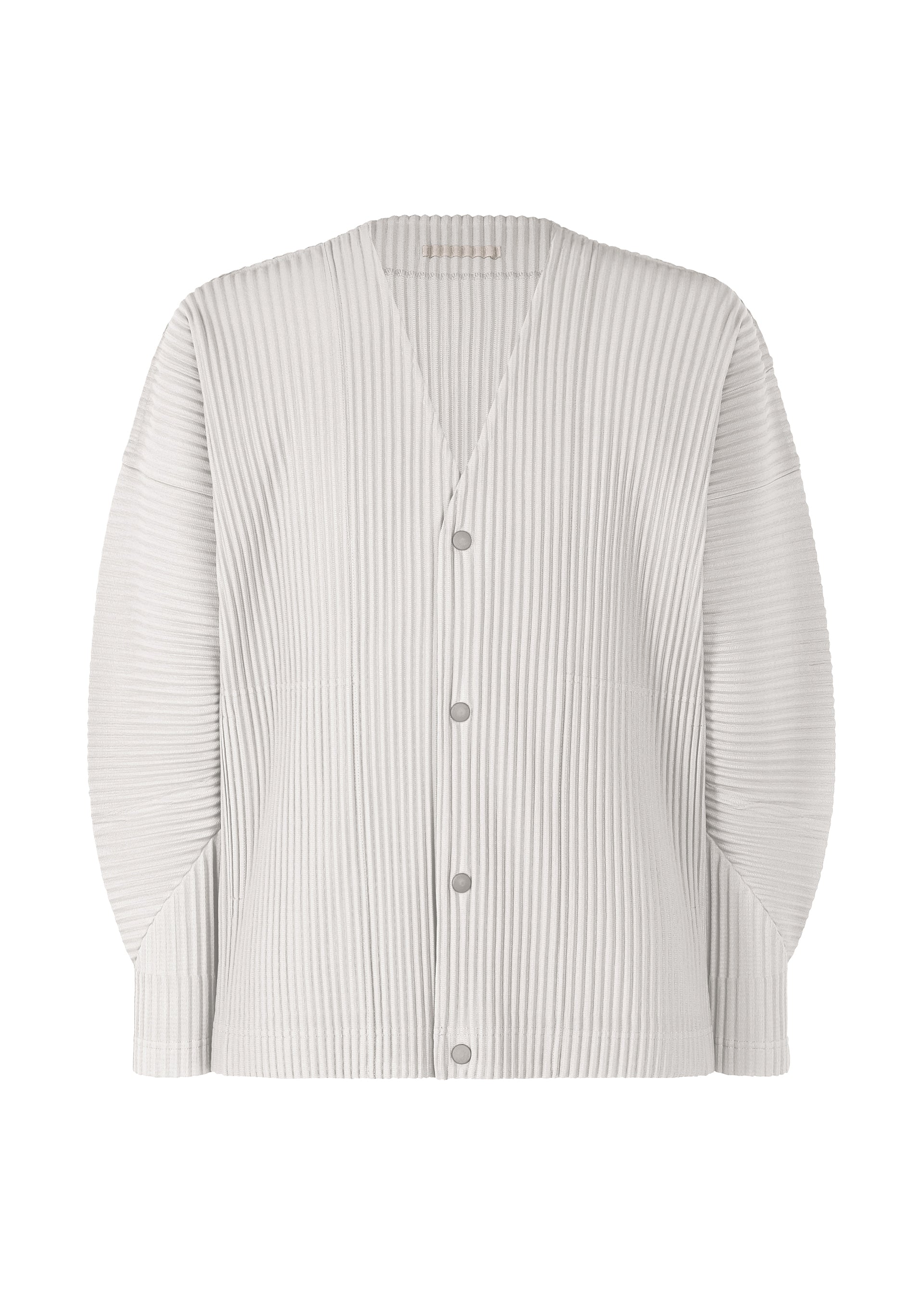 Zoomed view COLOR PLEATS 1, Men's Tops, Cardigan, Gray - LIGHT GRAY （no.11）