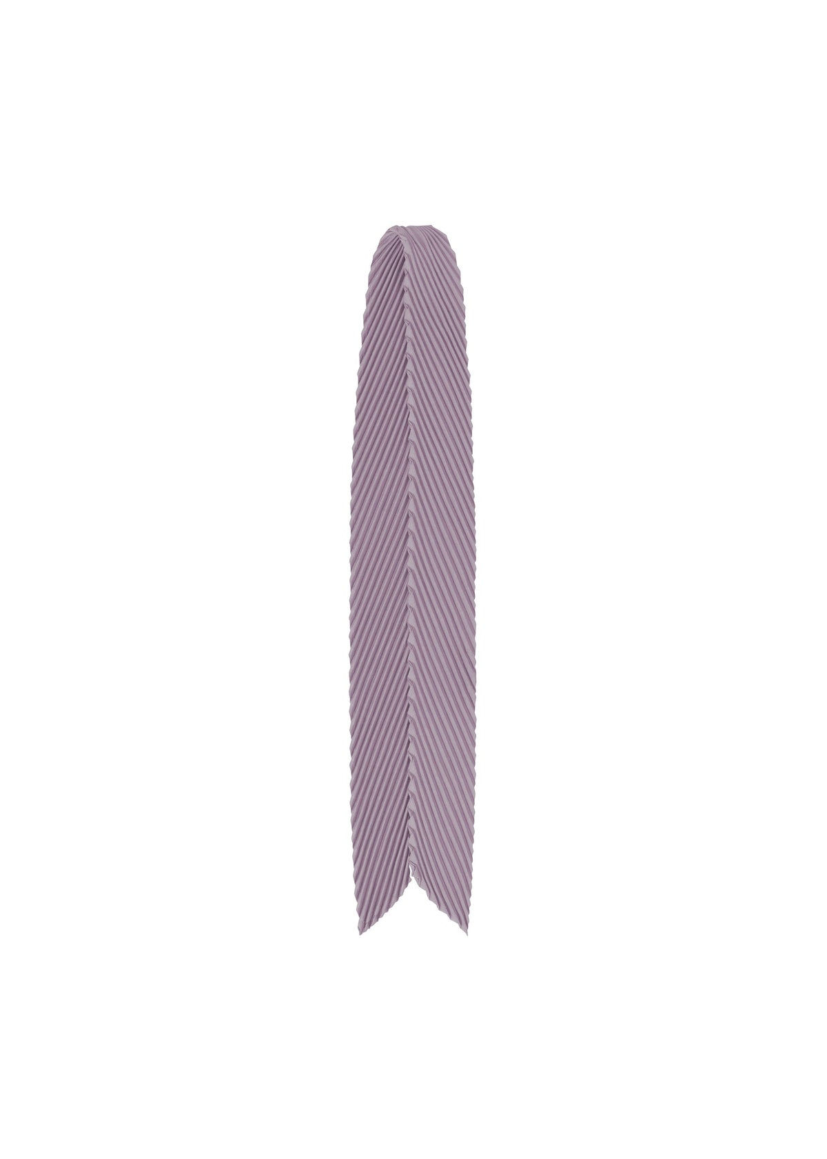 A PLEATS STOLE by HOMME PLISSÉ ISSEY MIYAKE, shown against a plain white background. This sophisticated neck accessory features delicate pleating and a distinctive V-shaped tip. view 4 of 6