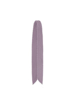 A PLEATS STOLE by HOMME PLISSÉ ISSEY MIYAKE, shown against a plain white background. This sophisticated neck accessory features delicate pleating and a distinctive V-shaped tip. - PURPLE （no.81）