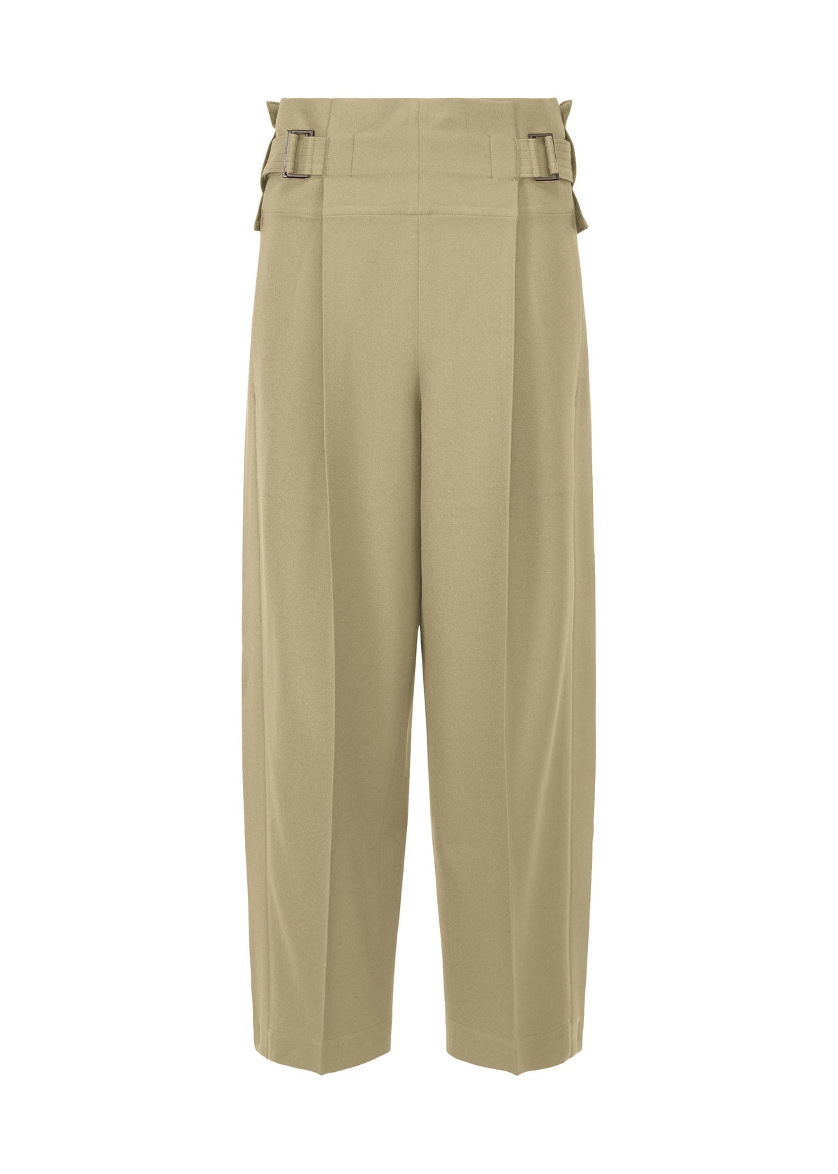 WOOL LIKE FLAT TUCK, women_pants, beige