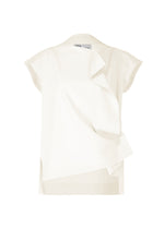 FLAT ONE TUCK T, Women's Tops, White