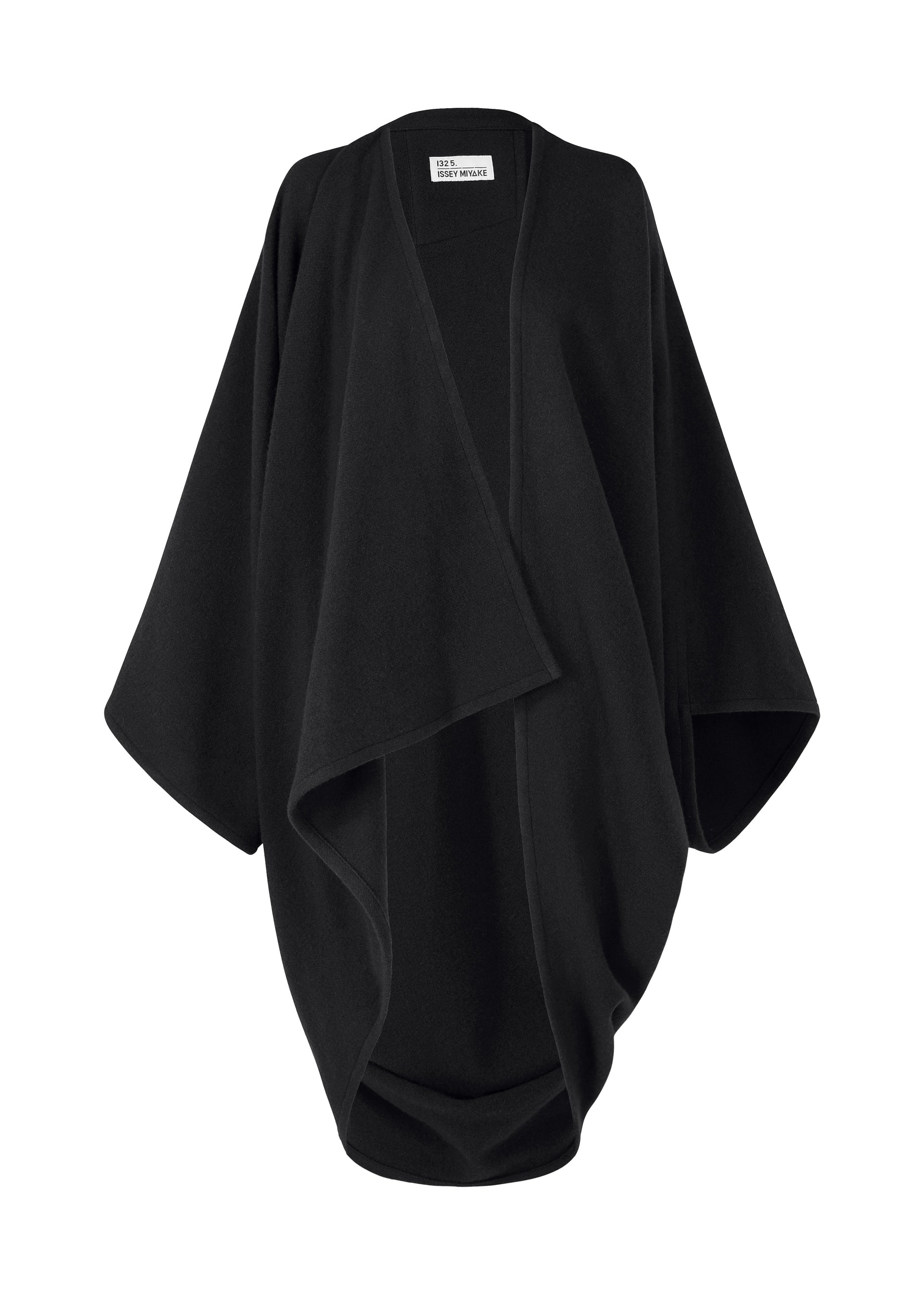 Zoomed view DRAPE COAT - BLACK （no.15）