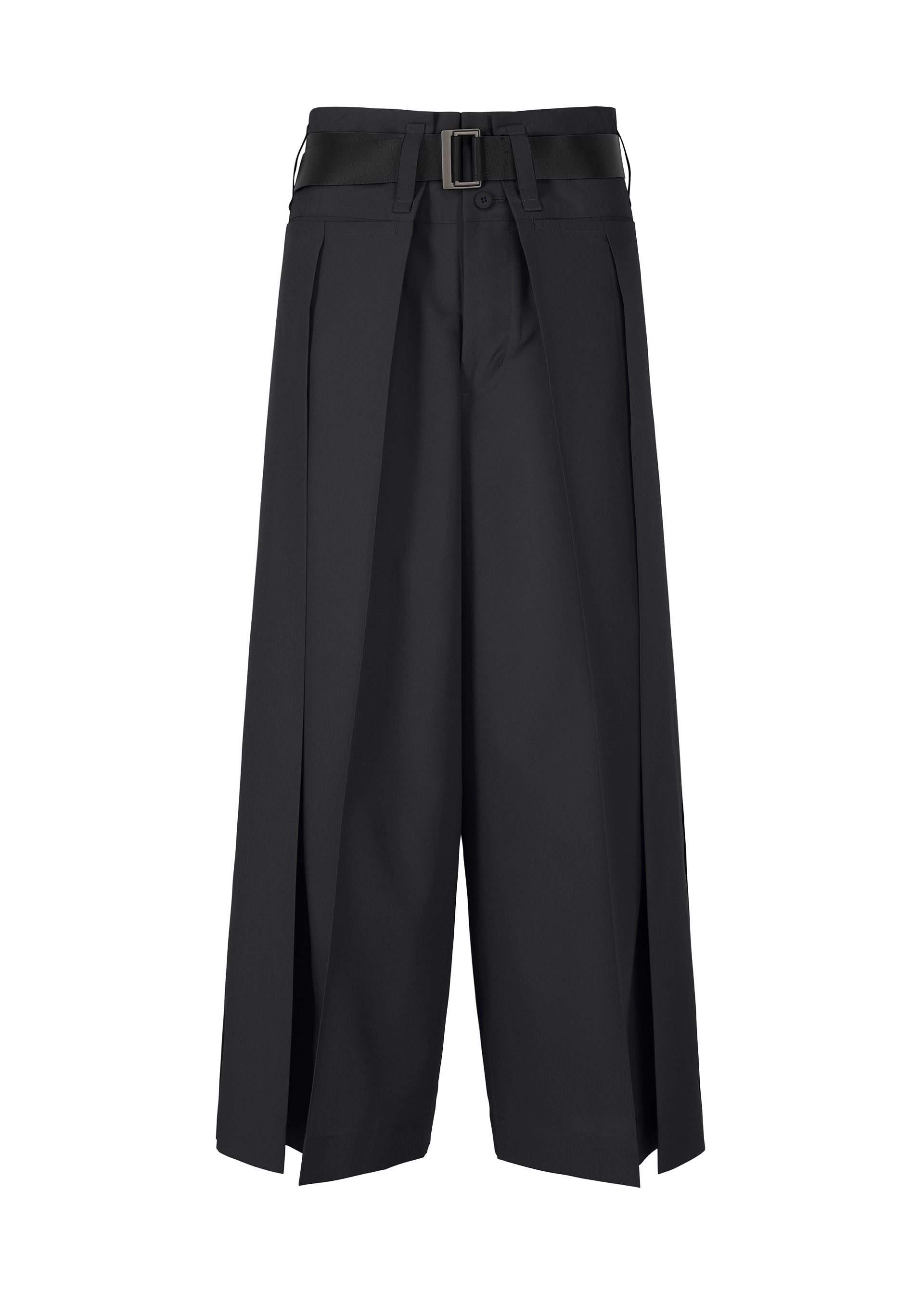 Zoomed view FLAT SIDE FOLD, Women's Pants, Black - BLACK （no.15）